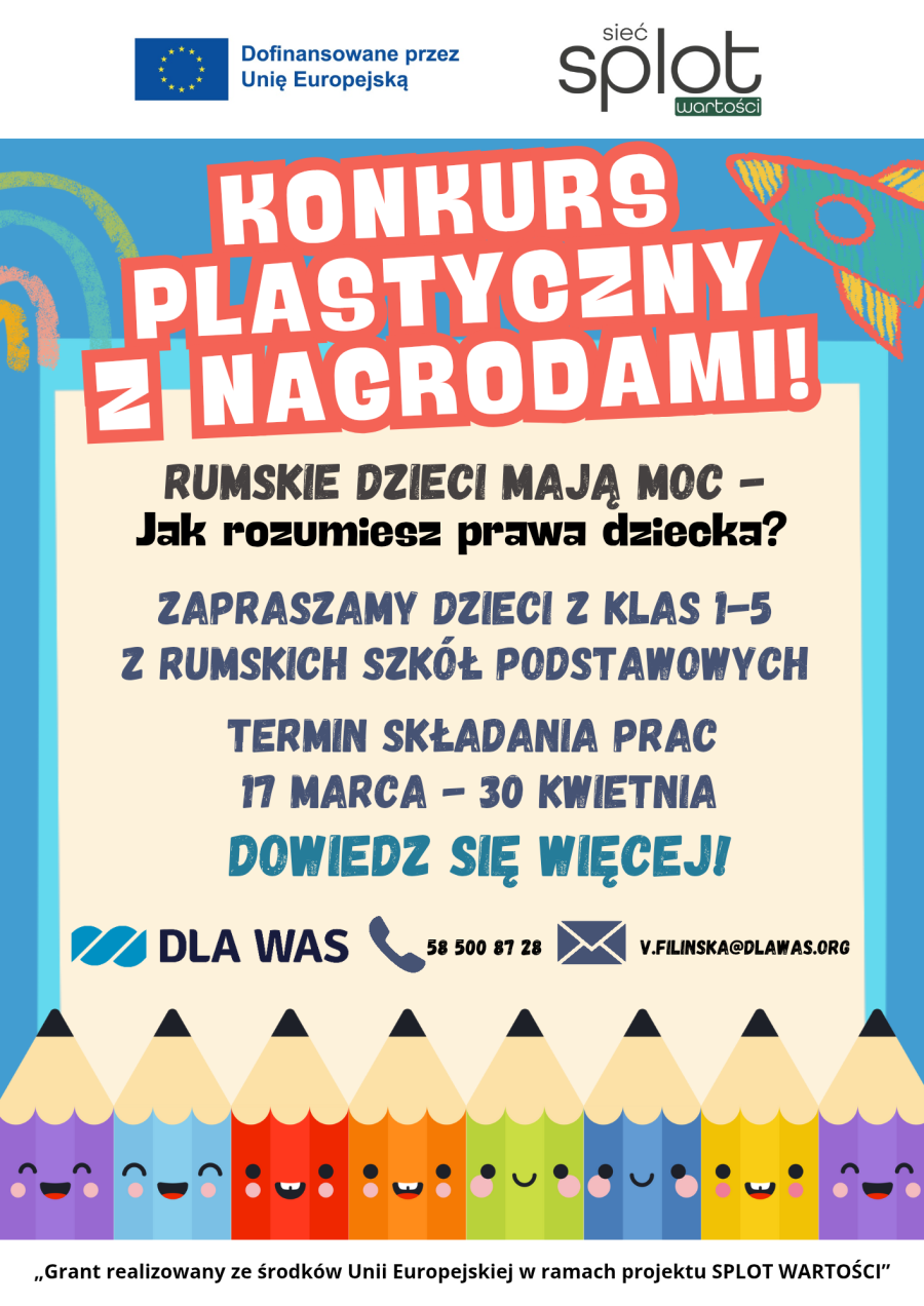 Wyniki konkursu „Rumskie dzieci mają MOC – jak rozumiesz prawa dziecka”