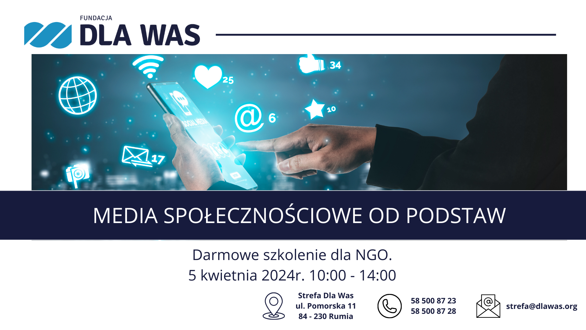 Darmowe szkolenie "Media społecznościowe od podstaw" dla NGO!